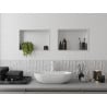 Mexen X-Wall-R Nischeregal mit Flansch 45 x 30 cm, weiß - 1920453010