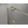 Mexen Mist-H T Duschkabine rechts, 85 x 80 cm, transparent, gebürstetes Gold - 8A5T-085-080-55-00-P