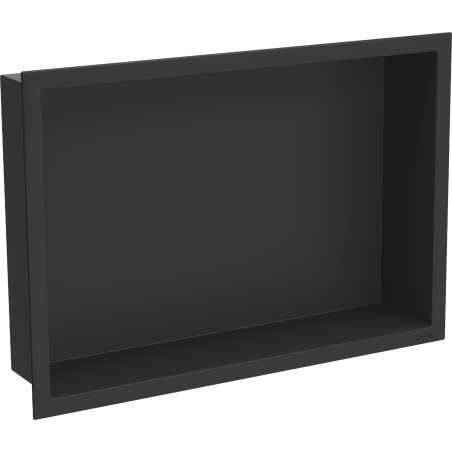 Mexen X-Wall-R Nischenregal mit Flansch 45 x 30 cm, schwarz - 1970453010