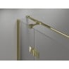 Mexen Mist-H T Duschkabine, Schwingtür links 95 x 80 cm, transparent, gold - 8A5T-095-080-50-00-L