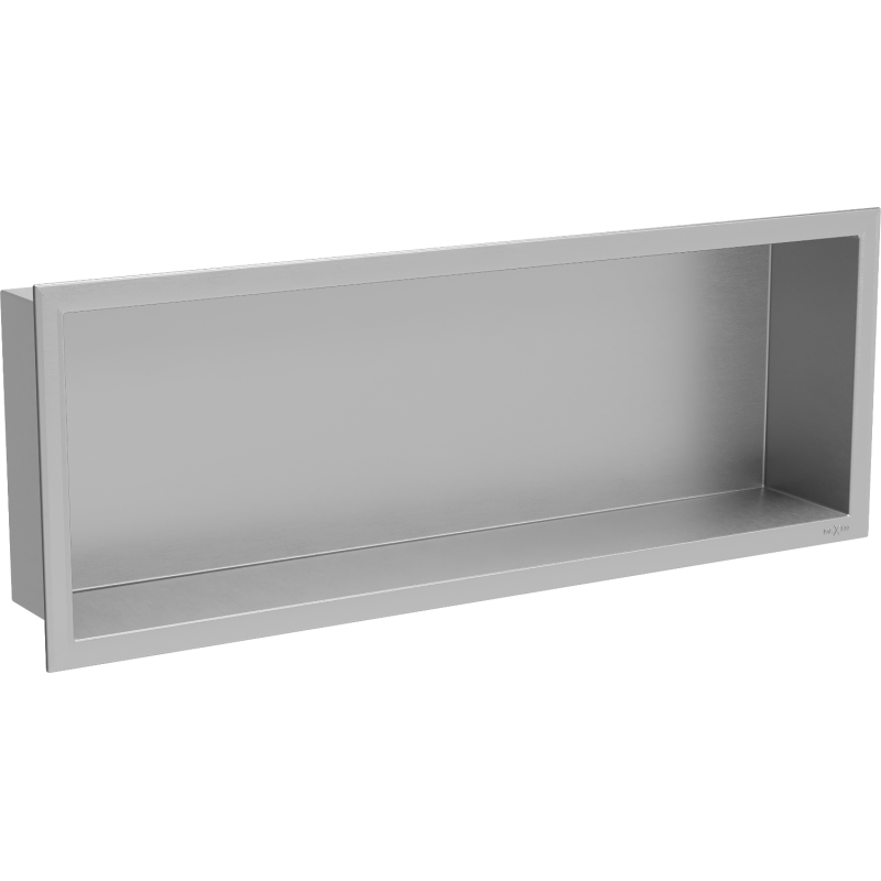 Mexen X-Wall-R Nischenregal mit Flansch 60 x 20 cm, Inox - 1910602010