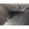 Mexen Lunar-B Duschkabine schwenkbar links 80 x 80 cm, transparent, gebürstetes Gun Gray - 832-080-080-66-00-L