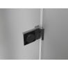 Mexen Lunar-B Duschkabine schwenkbar links 80 x 80 cm, transparent, gebürstetes Gun Gray - 832-080-080-66-00-L