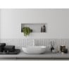 Mexen X-Wall-R Nischenregal mit Flansch 60 x 20 cm, weiß - 1920602010