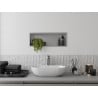Mexen X-Wall-R Nischenregal mit Flansch 60 x 20 cm, Inox - 1910602010