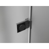 Mexen Lunar-B Duschkabine schwenkbar links 85 x 80 cm, transparent, gebürstetes Gun Gray - 832-085-080-66-00-L