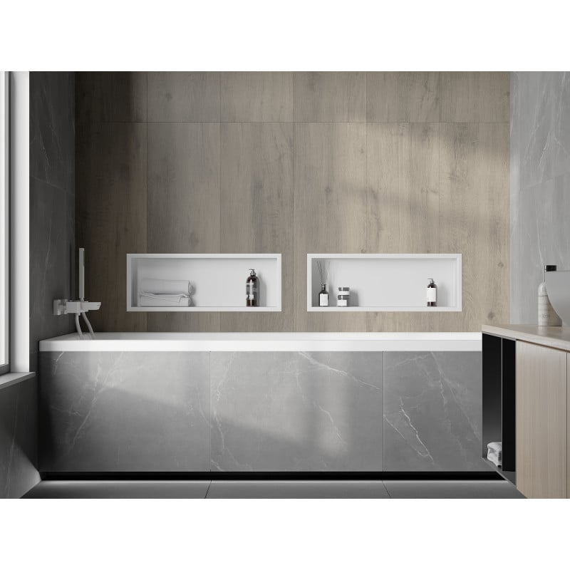 Mexen X-Wall-R Nischenregal mit Flansch 60 x 20 cm, weiß - 1920602010