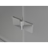 Mexen Mist-H Duo Duschkabine, schwenkbar, links 110 x 70 cm, transparent, Chrom - 8A5-110L-070P-01-00
