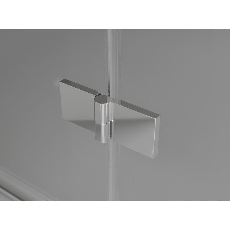 Mexen Mist-H Duo Duschkabine schwenkbar links 105 x 75 cm, transparent, Chrom - 8A5-105L-075P-01-00