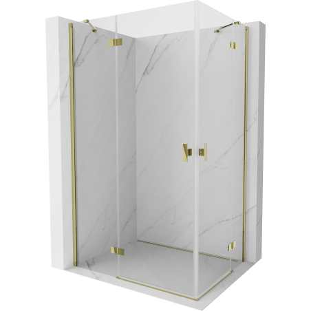 Mexen Mist-H Duo Duschkabine schwenkbar links 115 x 70 cm, transparent, gold - 8A5-115L-070P-50-00