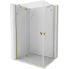 Mexen Mist-H Duo linke Duschkabine 105 x 75 cm, transparent, gold - 8A5-105L-075P-50-00