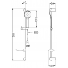 Mexen DF40 Verstellbares Duschset, Roségold - 785404582-60