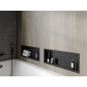 Mexen X-Wall-R Eckregal mit Flansch 60 x 20 cm, schwarz - 1970602010