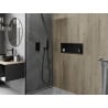 Mexen X-Wall-R Nischenregal mit Flansch 60 x 20 cm, schwarz - 1970602010