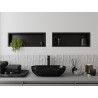 Mexen X-Wall-R Nischenregal mit Kragen 60 x 20 cm, schwarz - 1970602010