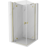Mexen Mist-H Duo Duschkabine schwingtür 95 x 95 cm, transparent, gold - 8A5-095L-095P-50-00