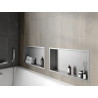 Mexen X-Wall-R Nischeneinbauregal mit Flansch 60 x 30 cm, Inox - 1910603010