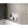 Mexen X-Wall-R Nischeneinbauregal mit Flansch 60 x 30 cm, Inox - 1910603010