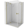 Mexen Mist-H Duo Duschkabine links öffnend 100 x 95 cm, transparent, gold - 8A5-100L-095P-50-00