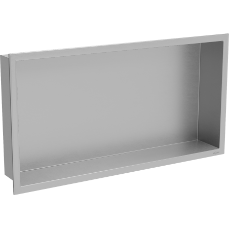 Mexen X-Wall-R Nischeneinbauregal mit Flansch 60 x 30 cm, Inox - 1910603010