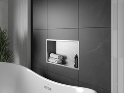 Mexen X-Wall-R Nischensatz mit Flansch 60 x 30 cm, Inox - 1910603010