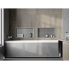 Mexen X-Wall-R Nischensatz mit Flansch 60 x 30 cm, Inox - 1910603010