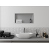 Mexen X-Wall-R Nischensatz mit Flansch 60 x 30 cm, Inox - 1910603010