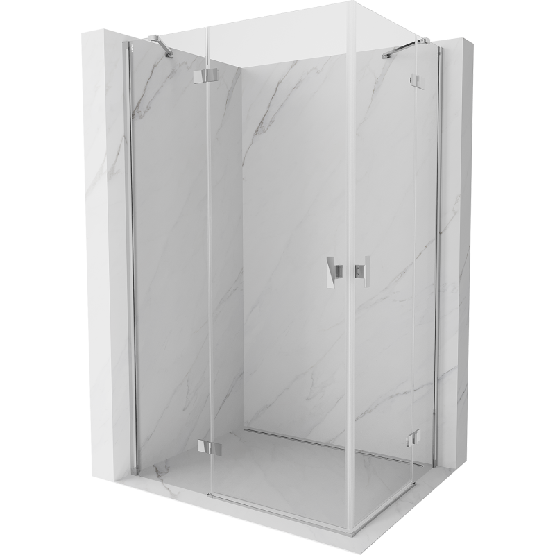 Mexen Mist-H Duo Duschkabine schwenkbar links 105 x 100 cm, transparent, Chrom - 8A5-105L-100P-01-00