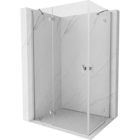 Mexen Mist-H Duo Duschkabine schwenkbar links 105 x 100 cm, transparent, Chrom - 8A5-105L-100P-01-00
