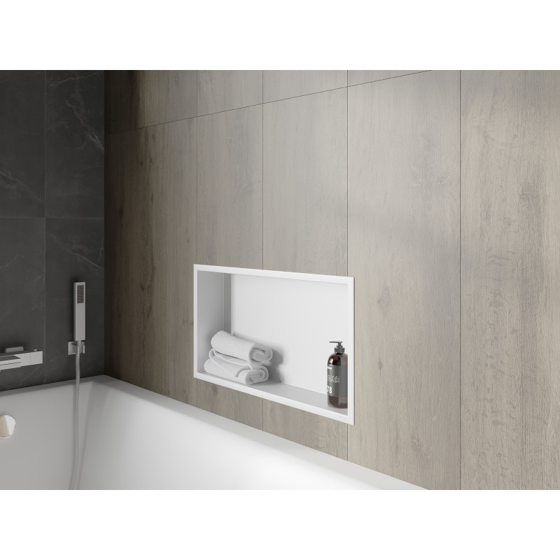 Mexen X-Wall-R Nischenregal mit Kragen 60 x 30 cm, weiß - 1920603010
