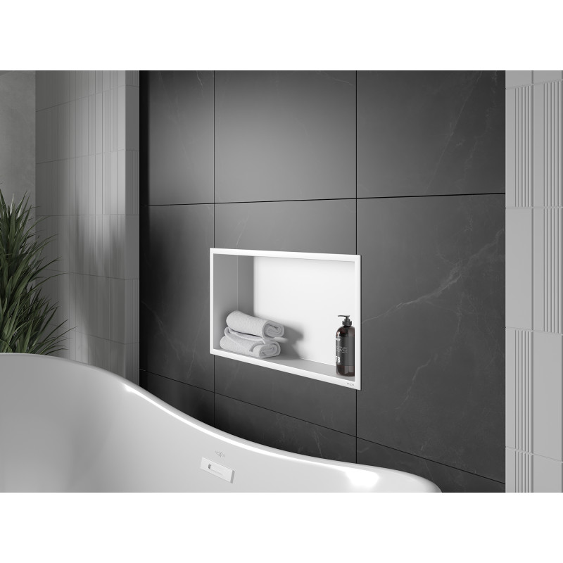 Mexen X-Wall-R Nischenregal mit Kragen 60 x 30 cm, weiß - 1920603010