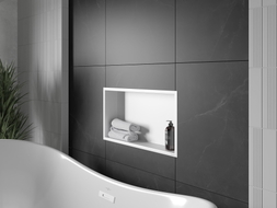 Mexen X-Wall-R Nischenregal mit Flansch 60 x 30 cm, weiß - 1920603010