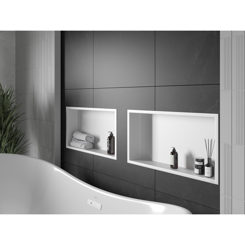 Mexen X-Wall-R Nischenregal mit Kragen 60 x 30 cm, weiß - 1920603010
