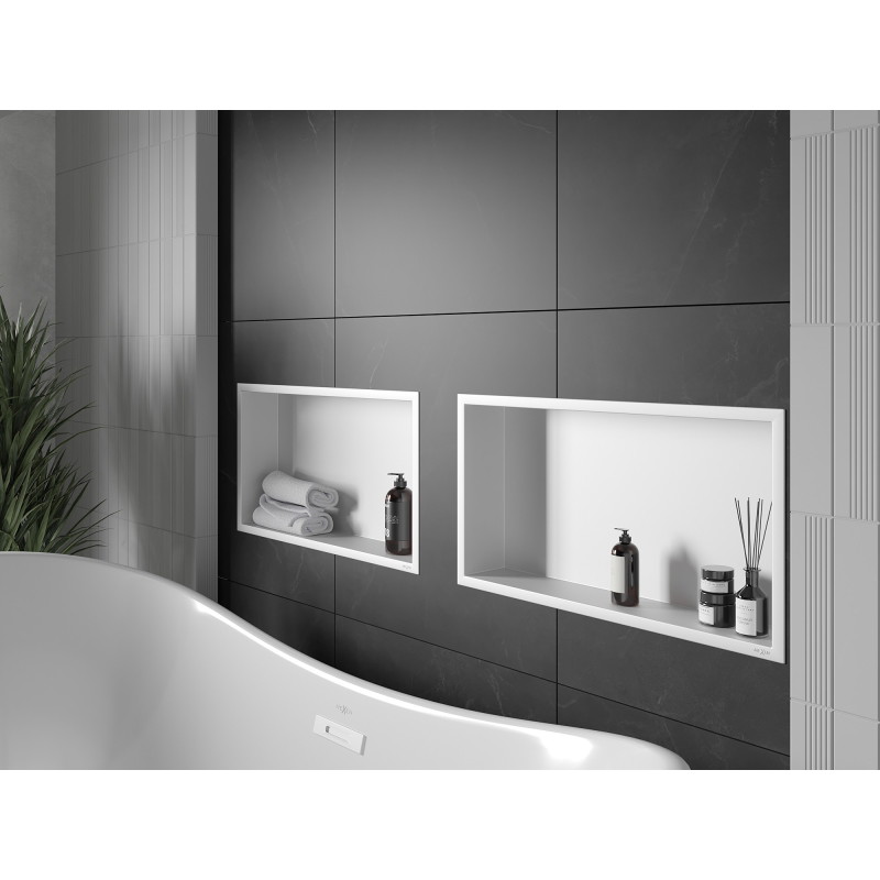 Mexen X-Wall-R Nischenregal mit Verkleidung 60 x 30 cm, weiß - 1920603010