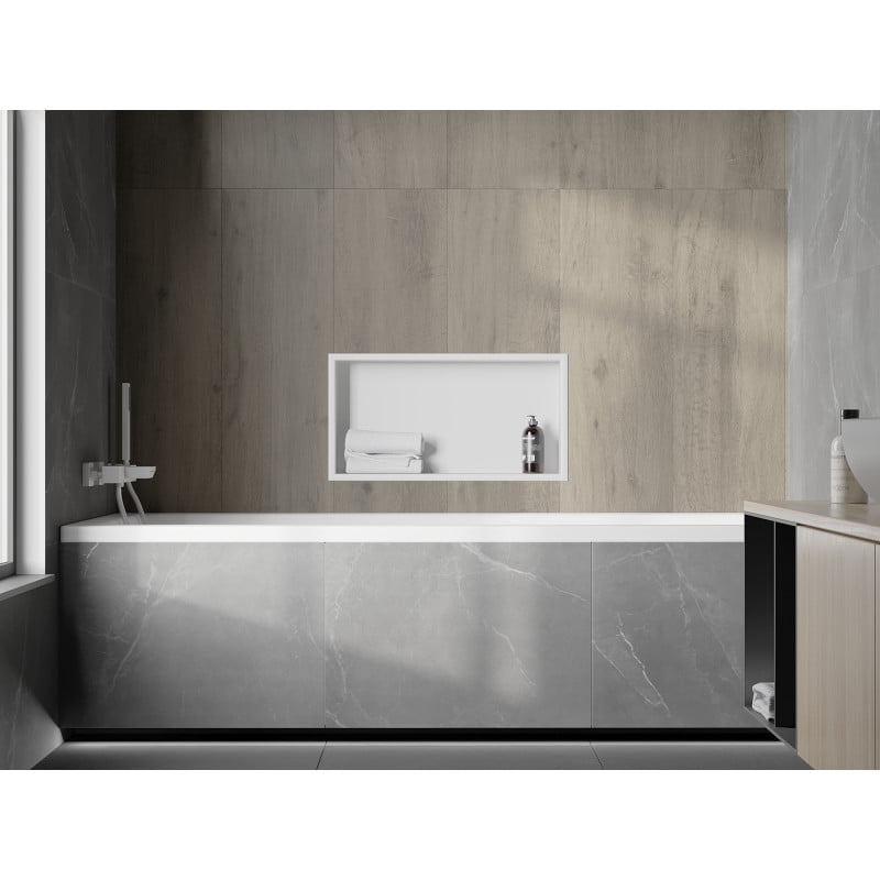 Mexen X-Wall-R Nischenregal mit Flansch 60 x 30 cm, weiß - 1920603010