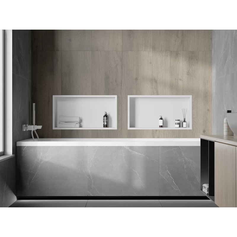Mexen X-Wall-R Nischenregal mit Flansch 60 x 30 cm, weiß - 1920603010