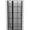 Mexen Mist Duschdrehtür links 70 cm, schwarzes Gitter, schwarz - 8A4-070-000-70-77-L