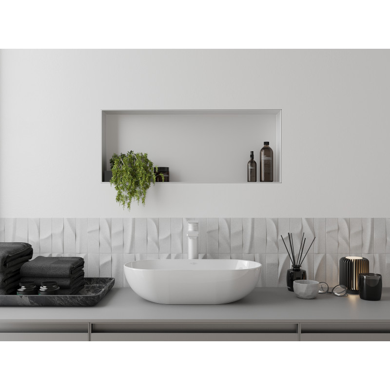 Mexen X-Wall-R Nischenregal mit Kragen 60 x 30 cm, weiß - 1920603010