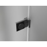 Mexen Lunar-B Duschkabine schwenkbar links 90 x 80 cm, transparent, gun gray gebürstet - 832-090-080-66-00-L