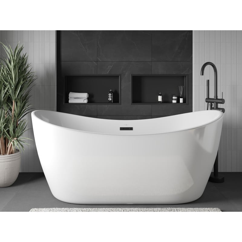 Mexen X-Wall-R Nischenregal mit Flansch 60 x 30 cm, schwarz - 1970603010