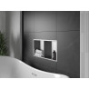 Mexen X-Wall-R Nischenregal mit Rahmen und Regal 60 x 30 cm, Inox - 1910603010S