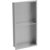 Mexen X-Wall-R Nischenregal mit Flansch und Regal 60 x 30 cm, Inox - 1910603010S