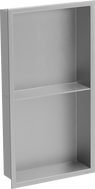 Mexen X-Wall-R Nischeregal mit Flansch und Regalboden 60 x 30 cm, Inox - 1910603010S