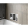 Mexen X-Wall-R Nischenregal mit Rahmen und Regal 60 x 30 cm, Inox - 1910603010S