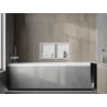 Mexen X-Wall-R Nischenregal mit Flansch und Regal 60 x 30 cm, weiß - 1920603010S