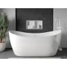 Mexen X-Wall-R Nischenregal mit Flansch und Regal 60 x 30 cm, weiß - 1920603010S