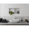 Mexen X-Wall-R Nischenregal mit Rahmen und Regal 60 x 30 cm, weiß - 1920603010S