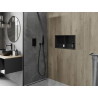 Mexen X-Wall-R Nischenregal mit Flansch und Ablage 60 x 30 cm, schwarz - 1970603010S