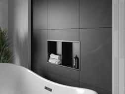 Mexen X-Wall-R Nischenregal mit Rahmen und Regal 60 x 30 cm, schwarz - 1970603010S