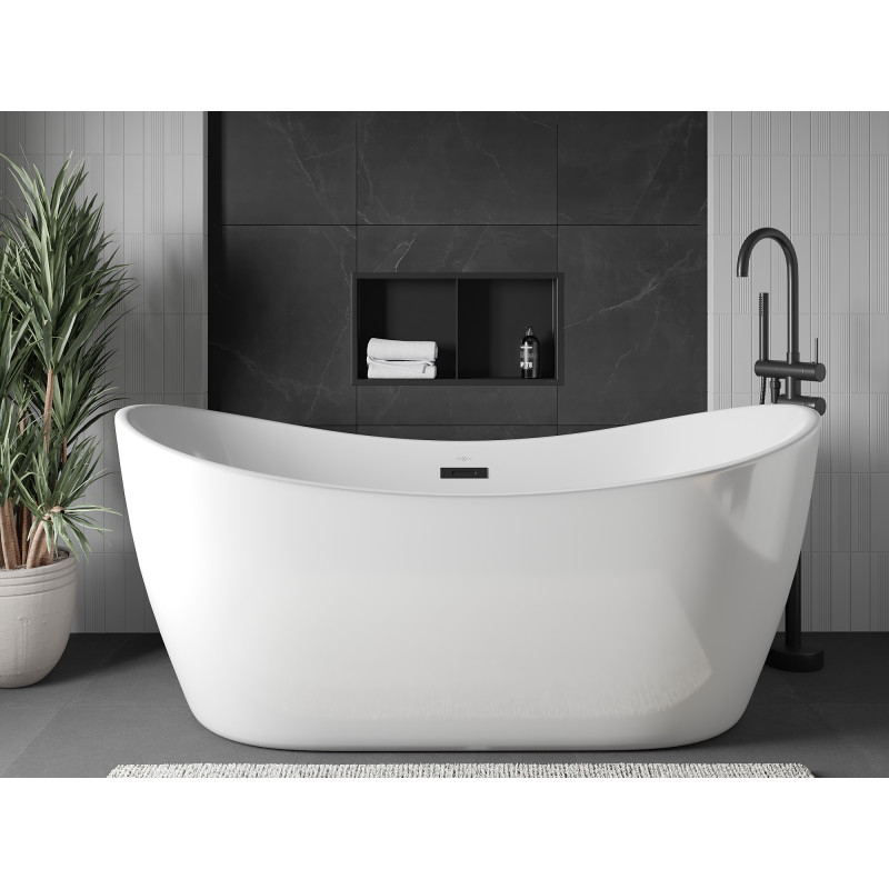 Mexen X-Wall-R Nischenregal mit Rahmen und Regal 60 x 30 cm, schwarz - 1970603010S